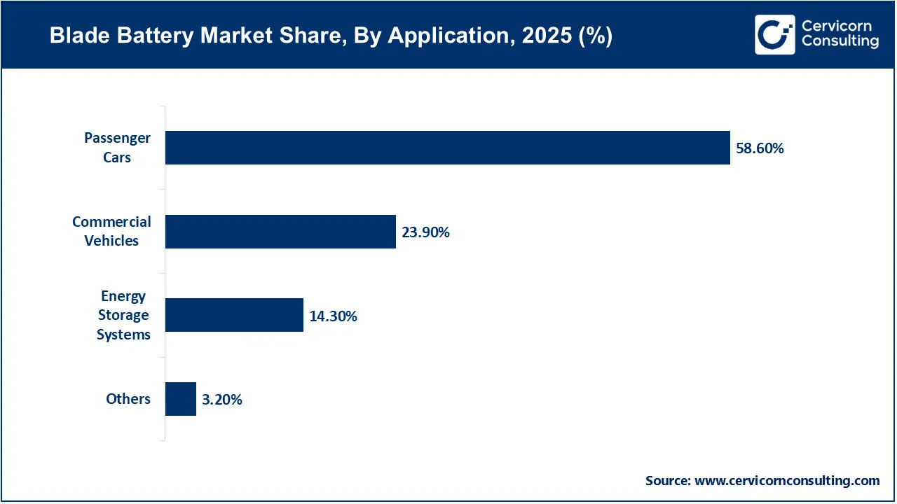 Blade Battery Market Share, By Application, 2025 (%)