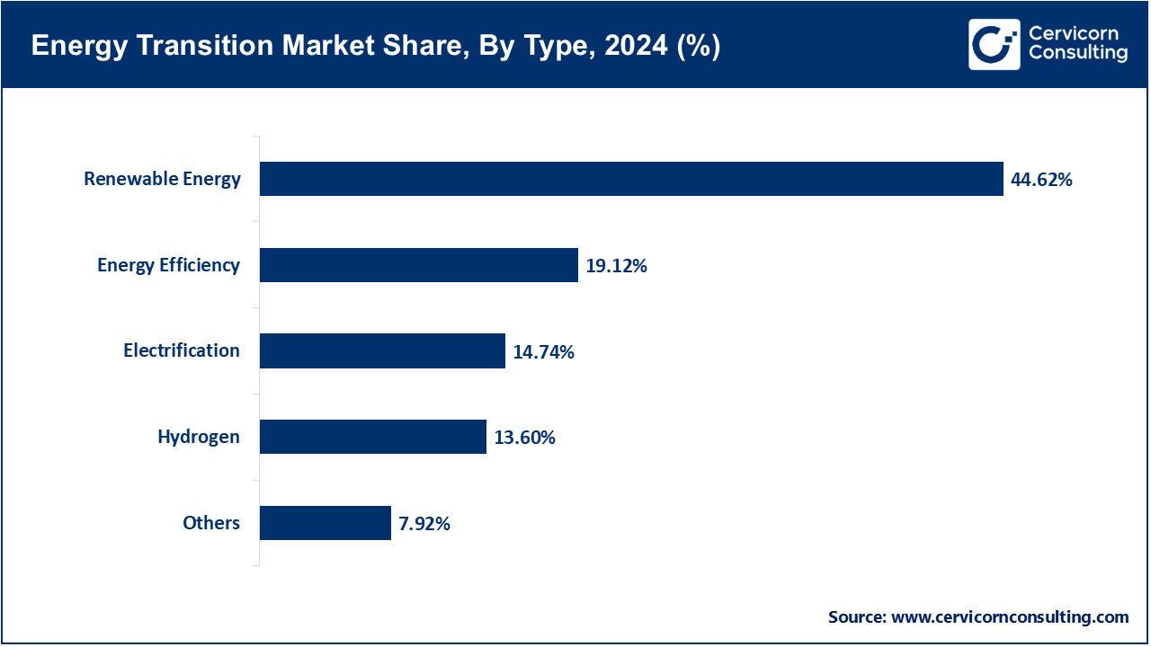 Energy Transition Market Share, By Type, 2024 (%)