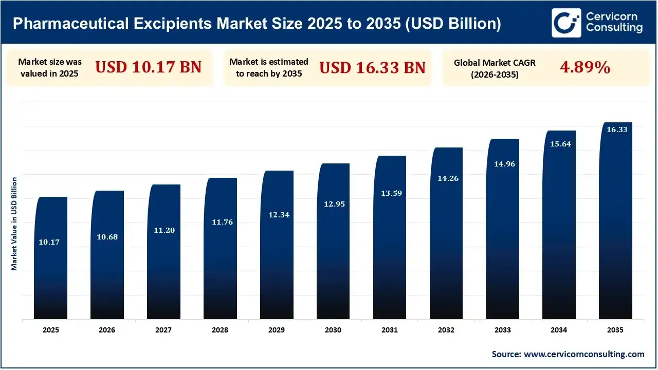 Pharmaceutical Excipients Market Revenue 2025 To 2035 Pharmaceutical Excipients Market Revenue 2025 To 2035